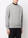 Small Heart Logo Sweatshirt Grey - AMI - BALAAN 4