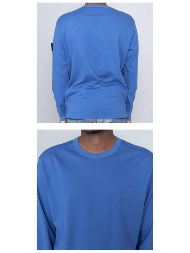 Wappen Patch Crewneck Sweatshirt Blue - STONE ISLAND - BALAAN 7