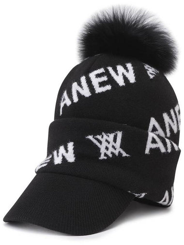 Official Striped Wadding Knit Cap BK - ANEWGOLF - BALAAN 1