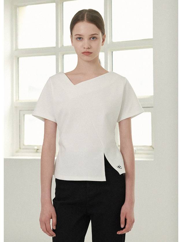 Lupine Line Slit Short Sleeve T-Shirt - MICANE - BALAAN 4