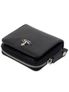 Vegan Biogreen Zipper Medium Half Wallet Black - VIVIENNE WESTWOOD - BALAAN 5