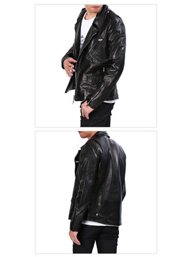 Men's Leather Jacket 7206 NERO - GIORGIO BRATO - BALAAN 5