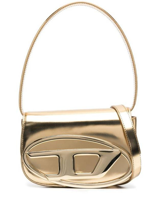 1DR Mirrored Leather Shoulder Bag Gold - DIESEL - BALAAN 1