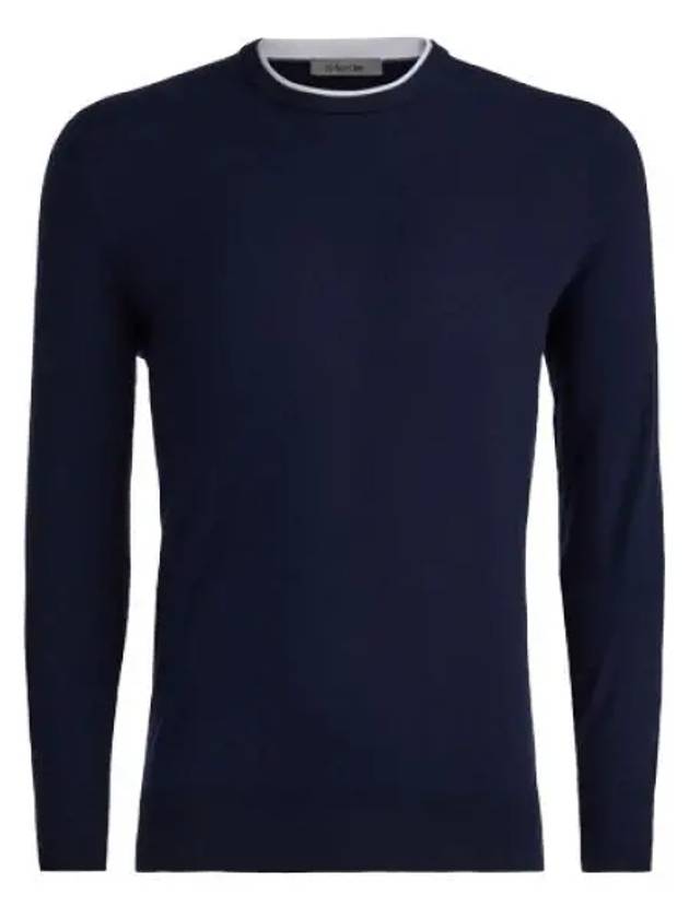 Knit MERINO WOOL BLEND CREWNECK SWEATER G4MA23S300 TWLT Men's Merino Wool Blend Crew Neck Sweater - G/FORE - BALAAN 2