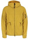 Men's Shell Lens Hooded Jacket Yellow - CP COMPANY - BALAAN 1