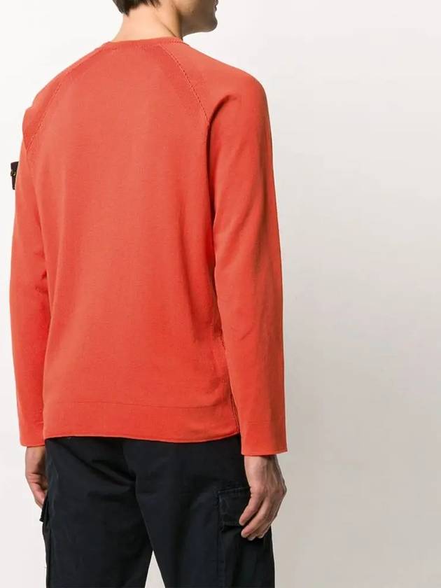 Wappen Reversible Crew Neck Sweatshirt Orange - STONE ISLAND - BALAAN 5