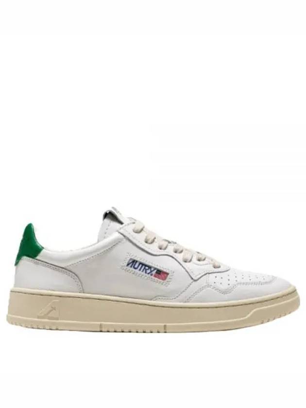 Medalist Green Tab Leather Low Top Sneakers White - AUTRY - BALAAN 2