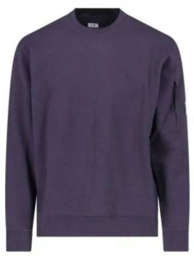 Diagonal Raised Fleece Lens Sweatshirt Purple - CP COMPANY - BALAAN 2