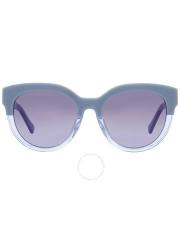 Kate Spade Gradient Grey Azure Blue Round Ladies Sunglasses BREA/F/S 0PJP/GB 54 - KATE SPADE - BALAAN 1