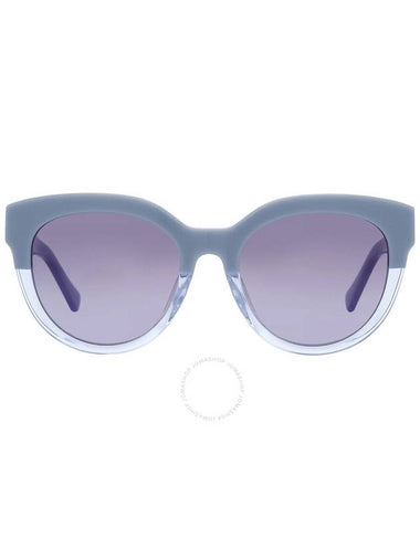 Kate Spade Gradient Grey Azure Blue Round Ladies Sunglasses BREA/F/S 0PJP/GB 54 - KATE SPADE - BALAAN 1