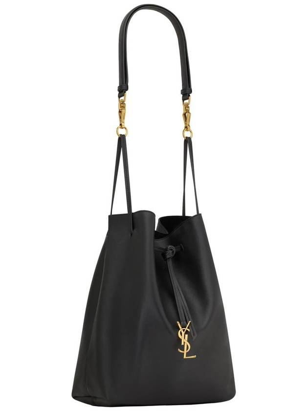 Paris VII Pochon Lambskin Tote Bag Black - SAINT LAURENT - BALAAN 3