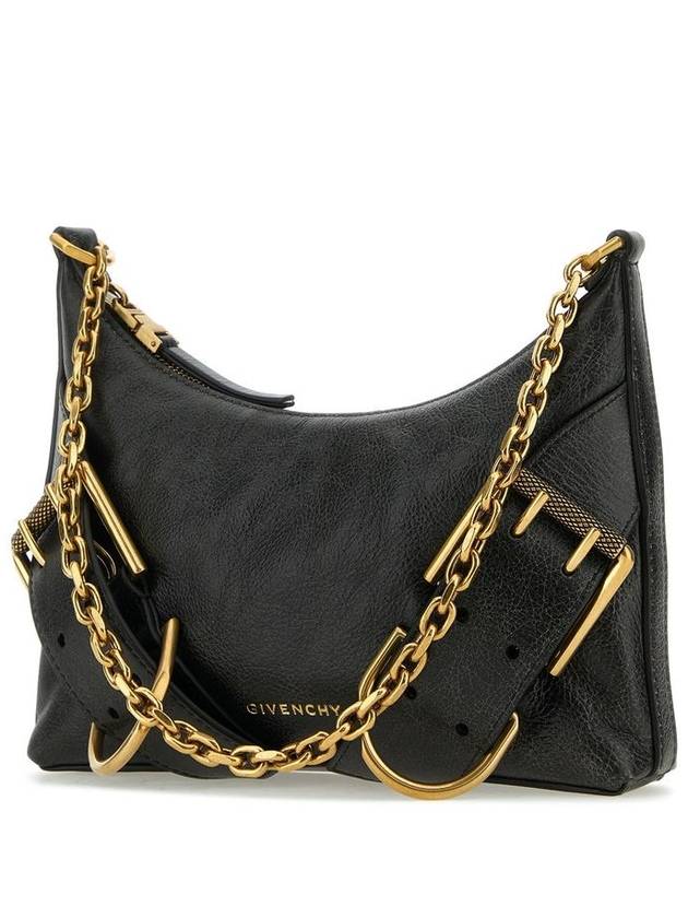 Voyou Boyfriend Leather Shoulder Bag Black - GIVENCHY - BALAAN 3