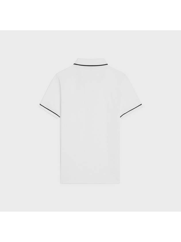 Classic Polo Shirt Offwhite Black - CELINE - BALAAN 3