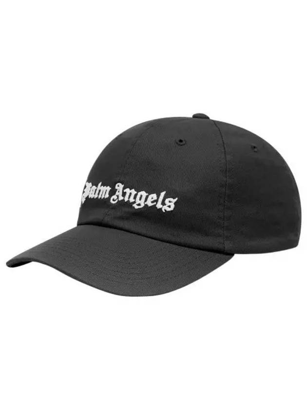 Logo Patch Ball Cap Black - PALM ANGELS - BALAAN 2