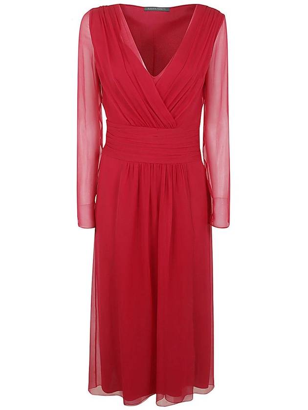 Alberta Ferretti Long Sleeve Elegant Dress Clothing - ALBERTA FERRETTI - BALAAN 1