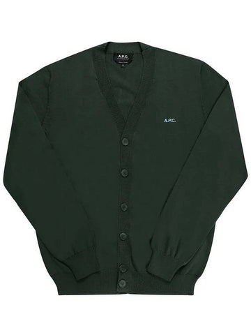 Men's New Joseph V Neck Cardigan Military Kaki - A.P.C. - BALAAN 1