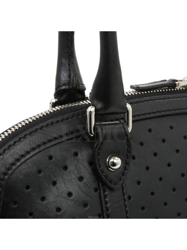 Interlocking perforated GG black shoulder bag 114887 - GUCCI - BALAAN 8