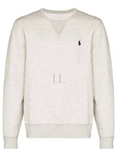 Embroidered Logo Basic Crew Neck Sweatshirt Grey Melange - POLO RALPH LAUREN - BALAAN 2