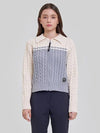 Cable color combination knit cardigan MK3AD306 - P_LABEL - BALAAN 8