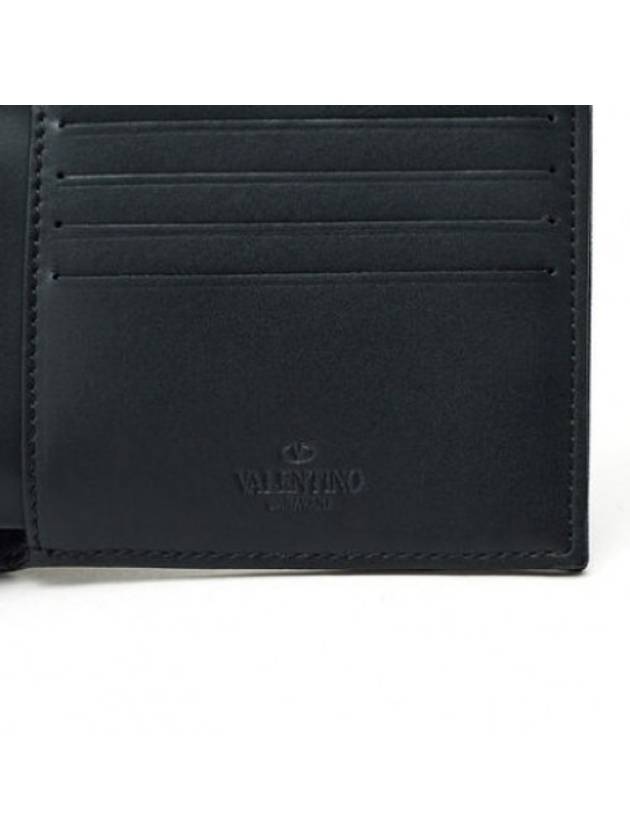 Black leather logo bifold wallet QY0P0654YYW - VALENTINO - BALAAN 4