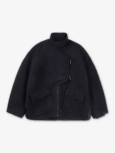 Long Sleeve Oversized Jacket Black - GANNI - BALAAN 2