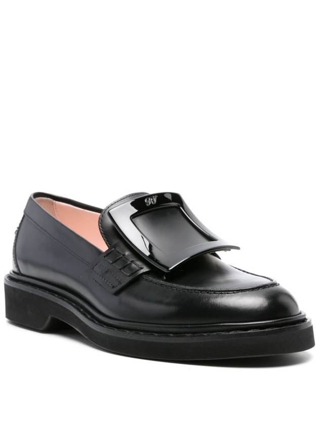 Women's VIV RANGERS LEATHER LOAFERS RVW54825190RBTB999 - ROGER VIVIER - BALAAN 3