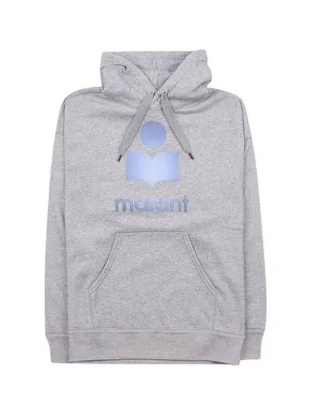 Mansel Big Logo Print Hoodie Grey - ISABEL MARANT - BALAAN 2