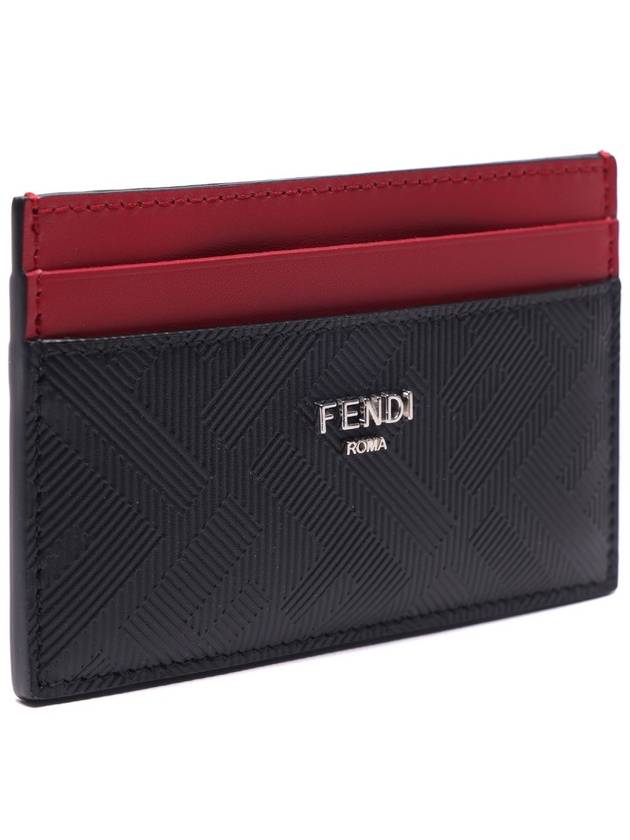 FF Motif Shadow Card Wallet Black - FENDI - BALAAN 4