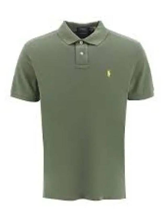 Savings Custom Slim Fit Mesh Shirt Medium Green - POLO RALPH LAUREN - BALAAN 1