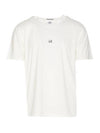 70/2 Mercerized Jersey Logo Short Sleeve T-Shirt White - CP COMPANY - BALAAN 2