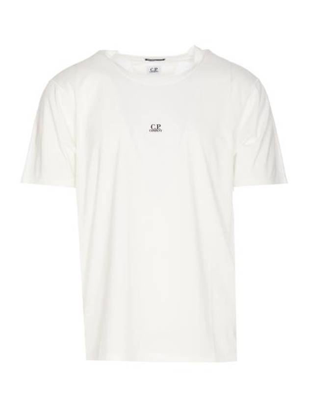 70/2 Mercerized Jersey Logo Short Sleeve T-Shirt White - CP COMPANY - BALAAN 2