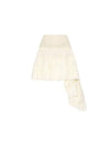 Silk Ruffled A Line Skirt White - LOEWE - BALAAN 1