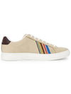 Rex Sports Striped Leather Low Top Sneakers Beige - PAUL SMITH - BALAAN 5