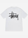 Basic Short Sleeve T-Shirt White - STUSSY - BALAAN 3