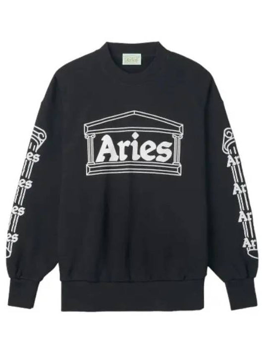 Aries Column Sweatshirt Black T Shirt - ARIES - BALAAN 1