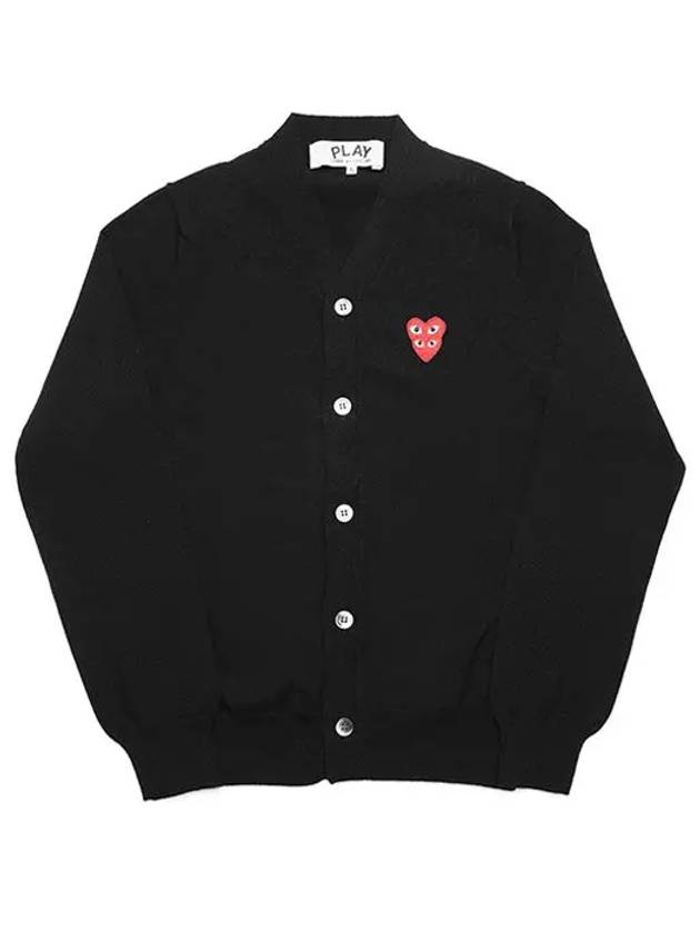 Cardigan P1N076 1 Double Heart Wappen Wool Men's Cardigan - COMME DES GARCONS - BALAAN 2