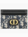 30 Montaine 5 Slot Oblique Jacquard Card Wallet Blue - DIOR - BALAAN 2