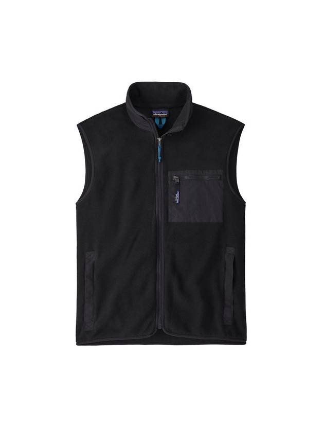 Men's Synchilla Fleece Vest Black - PATAGONIA - BALAAN 1