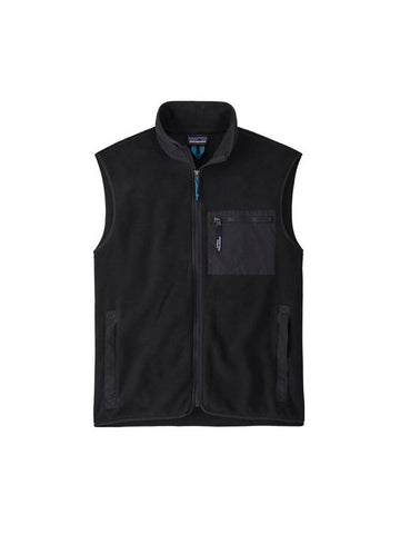 Men's Synchilla Fleece Vest Black - PATAGONIA - BALAAN 1