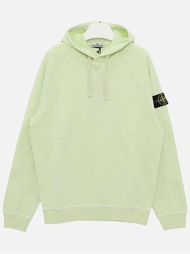 Men's Waffen Patch OLD Treatment Cotton Hoodie Green - STONE ISLAND - BALAAN 4