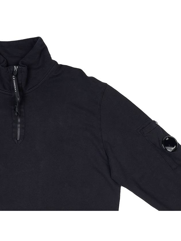 Lens Wappen Half Zip Sweatshirt Black - CP COMPANY - BALAAN 5