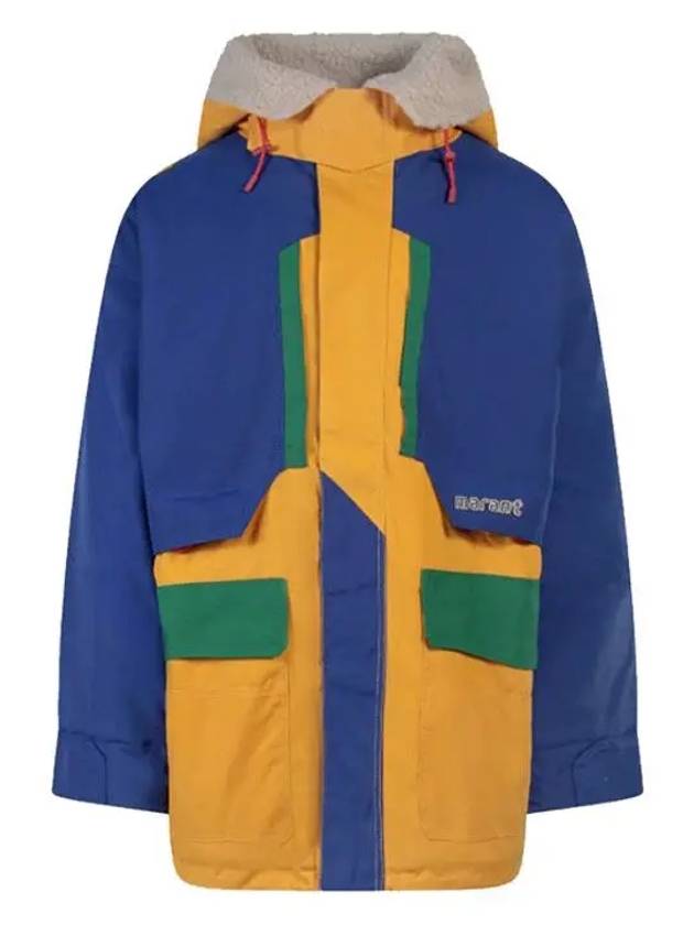 Ganeri Color Block Parka Blue - ISABEL MARANT - BALAAN 2