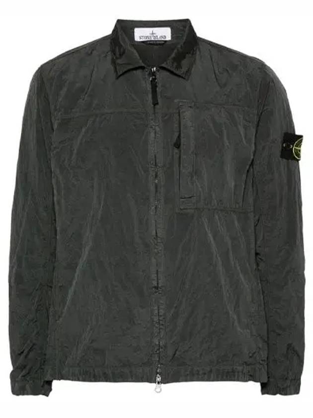 Nylon Metal Econyl Long Sleeve Shirt Grey - STONE ISLAND - BALAAN 2