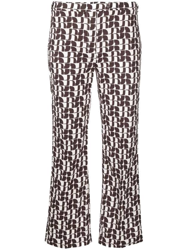 Efeso Crop Straight Pants Brown - MAX MARA - BALAAN 1