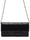 Intrecciato Chain Shoulder Bag Black - BOTTEGA VENETA - BALAAN 2