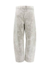 Twisted Belted Straight Pants White - LEMAIRE - BALAAN 1