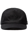 11th Anniversary Logo Embroidered Ball Cap Black - CP COMPANY - BALAAN.