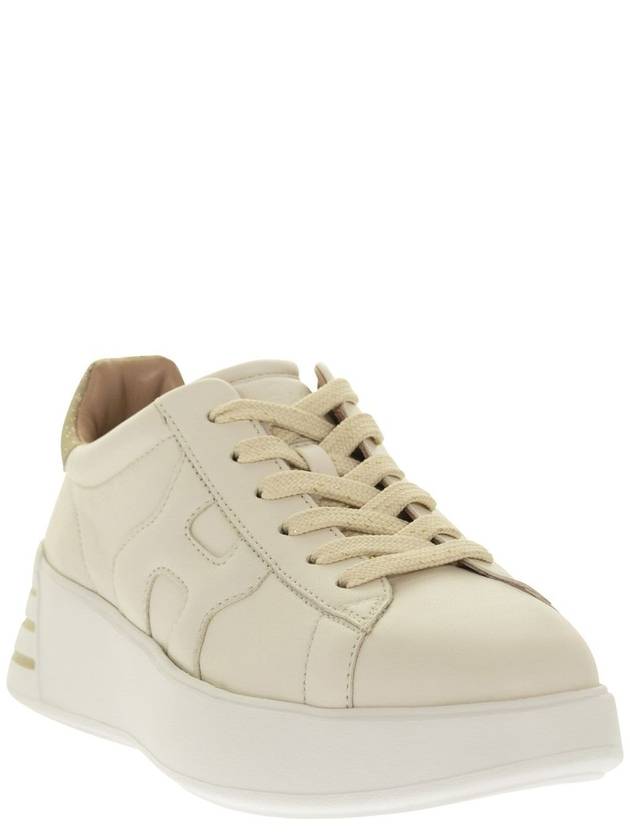 leather low-top sneakers beige - HOGAN - BALAAN 3