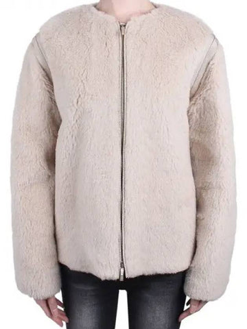 Primavera Women s Panno Teddy Jacket Beige 024 270440 1119887 - MAX MARA - BALAAN 1