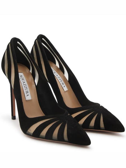 Aquazzura Black Leather The Spy Pump 105 - AQUAZZURA - BALAAN 2